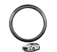 Car Steering Wheel Cover for Sonata LF 2015-2019 Carbon Fiber Matte Black Breathable Anti-Slip Protective Cover Auto Interior Accessories Round Shape,Matte