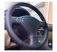 Car Steering Wheel Cover For Subaru For Forester For Outback For Legacy 2005 2006 2007 Custom Hand Sewing Genuine Leather Car Steering Wheel Cover Anti-Skid Steering Wheel(Red thread)
