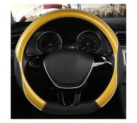 Car Steering Wheel Cover For Teramont For Atlas For T-Roc For T-cross 2017 2018 2019 2020 2021 D Shape Steering Wheel Cover(GOLD)