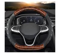 Car Steering Wheel Cover For Teramont For Atlas For T-Roc T-cross 2017-2021 D Shape Car Steering Wheel Cover(Coffee)