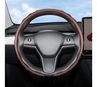 Car Steering Wheel Cover For Tesla Carbon Fiber Texture Steering Wheel Cover with Snap-On Wave-Shaped Sports Design Protective Case for Model 3 Y S X and Other