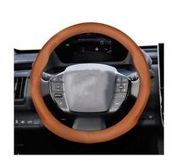 Car Steering Wheel Cover For Toyota For Camry 86 35-36.5cm Round Steering Wheel Cover Ultra-Thin Micro Fiber Leather(Classic Style Brwon)