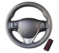 Car Steering Wheel Cover For Toyota For E'Z For RAV4 For Auris 2013 2014 For Corolla IM 2017 For Scion 2016 Microfiber Leather Steering Wheel Cover Protective(Red Thread)