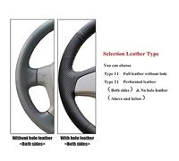 Car Steering Wheel Cover For Toyota For For Matrix For Auris 2006-2010 Artificial Leather Car Steering Wheel Cover(Black Thread)