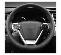 Car Steering Wheel Cover For Toyota For Highlander 2014-2019 For Sienna 2015-2019 Microfiber Leather Car Steering Wheel Cover Non-Slip Steering Wheel(Black thread)