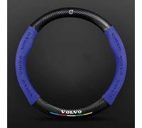 Car Steering Wheel Cover for Volvo V40 2012-2020, Anti-Slip All-Inclusive Steering Wheel Cover, Breathable Steering Wheel Protective Cover, Car Accessories,Suede~Blue