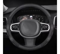Car Steering Wheel Cover For Volvo XC60 XC90 XC40 XC70 S90 S60 S80 S40 V90 V70 V40 V60 C70 Suede Steering Wheel Cover Interior Accessories Non-Slip Steering Wheel(O Carbon White)