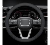 Car Steering Wheel Cover for VW Amarok I Double Cab 2010-2012 2013 2014 2015 2016 2017 2018 2019 2020, Steering Wheel Covers Microfiber 37-38cm/15'' Car Steering Wheel Cover Leather(Blue,Roundtype)