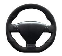 Car Steering Wheel Cover For Vw For Golf 5 Mk5 For GTI 5 R32 For Passat R GT 2005 Steering Wheel Cover Black Genuine Leather Suede Non-Slip Steering Wheel(Yellow Thread)