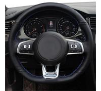 Car Steering Wheel Cover For VW For Golf For GTI 7 For GTD For GTE 7 R 7 For Polo (Line) 2013 2014 2015 2016 2017 2018 2019 2020 2021 Car Steering Wheel Cover Steering Wheel Protector(Black Thread)
