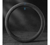 Car Steering Wheel Cover for VW Golf Sportsvan 2017-2020, Steering Wheel Protectors Soft Microfiber Anti-slip Breathable Sports Elastic Band Without Inner Ring,Type-O-Blue