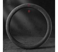 Car Steering Wheel Cover for VW Transporter Multivan T7 2022+, Steering Wheel Protectors Soft Microfiber Anti-slip Breathable Sports Elastic Band Without Inner Ring,Type-O-Red