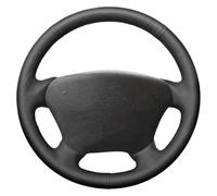 Car Steering Wheel Cover For W163 M-Class ML230 270 320 350 430 500 1997 Black DIY Artificial Leather Car Steering Wheel Cover(Black Thread)