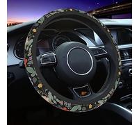 Car Steering Wheel Cover for Women Men, Non-Slip Garden Strawberry Steering Wheel Protector, Universal 14"-15" Fit for Cars, SUVs, Trucks (Garden Strawberry)