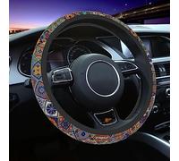 Car Steering Wheel Cover for Women Men, Non-Slip Mexican Talavera Tiles Steering Wheel Protector, Universal 14"-15" Fit for Cars, SUVs, Trucks (Mexican Talavera Tiles)