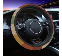 Car Steering Wheel Cover for Women Men, Non-Slip Sun Rays Bending Steering Wheel Protector, Universal 14"-15" Fit for Cars, SUVs, Trucks (Sun Rays Bending)