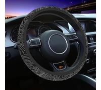 Car Steering Wheel Cover for Women Men, Non-Slip Topography Topographic Map Steering Wheel Protector, Universal 14"-15" Fit for Cars, SUVs, Trucks (Topography)