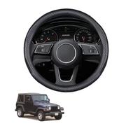 Car Steering Wheel Cover for Wrangler TJ 1996-2006 Carbon Fiber Matte Black Breathable Anti-Slip Protective Cover Auto Interior Accessories Round Shape,Matte
