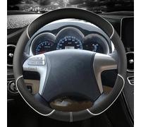 Car Steering Wheel Cover Leather Accessories For Highlander For Camry For Premio For Estima 2007 2008-2013(Bianco)