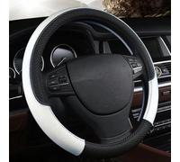 Car Steering Wheel Cover Leather Braid On The For ATLAS For VILORAN For Golf 7 Auto Interior Accessories(Bianco)