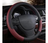 Car Steering Wheel Cover Leather Braid On The For ATLAS For VILORAN For Golf 7 Auto Interior Accessories(Wine red)