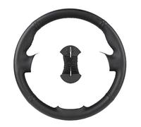 Car Steering Wheel Cover Leather Custom Steering Wheel Cover For Isuzu For D-Max For MU-X 2013-2020 Car Accessories Black(Black black thread)