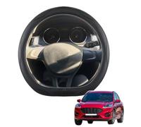 Car Steering Wheel Cover Leather D Shape for Kuga/Escape 2020-2023 Microfiber Breathable Anti-Slip Steering Wheel Protector Auto Interior Accessories Black,A