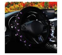 Car Steering Wheel Cover Leather Elastic Car Features A Ringless Design Suitable Steering Wheels Measuring 14.5 To 15 Inches Diameter Anti-slip steering wheel cover(Purple)