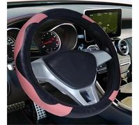 Car Steering Wheel Cover Leather Elastic Car Steering Wheel Cover Without Inner Ring General Purpose Handle Interior Accessory Steering Wheel Covers(Pink)