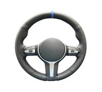 Car Steering Wheel Cover Leather for F87 M2 F80 M3 F82 M4 M5 F12 Car Steering Wheel Braid Cover Artificial Leather F13 M6 F85 X5 M F86 F33 X6 M F30 M Sport(Black Thread)