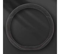 Car Steering Wheel Cover Leather for Ford Transit Custom 2021-2024, Car Steering Wheel Protector Anti-slip Breathable, Interior Accessories, Black -D