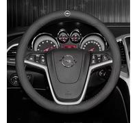 Car Steering Wheel Cover Leather for OPEL Grandland X Mokka X Zafira C, Soft Microfiber Steering Wheel Cover Breathable Anti-slip Protector,OneColor