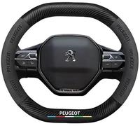 Car Steering Wheel Cover Leather for Peugeot 508 2011-2023, Soft Microfiber Steering Wheel Cover Breathable Anti-slip Protector
