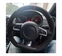 Car Steering Wheel Cover Leather For TT TTS 8J 2006-2013 2014 A3 S3 8P Sportback Hand Sew Car Steering Wheel Cover 2008 2009 2010 2011 2012(E)