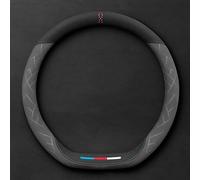 Car Steering Wheel Cover Leather for VW T6 und T6.1 Multivan/Caravelle California ab 2015-, Steering Wheel Covers Soft Microfiber Leather 37-38cm/15'' Plush Car Steering(Gray,D type)