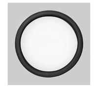 Car Steering Wheel Cover Leather Imitation Leather Universal Car Breathable And Non Slip Decoration 37-38cm Accessory Universal Steering Wheel Cover(O Shape Black)