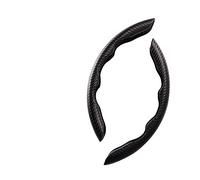 Car Steering Wheel Cover Leather Universal Car Steering Wheel Booster Cover Non-Slip Auto Interior Decoration Accessories 1Pair Red Carbon Fiber Look Breathable Anti-slip Protector(F)