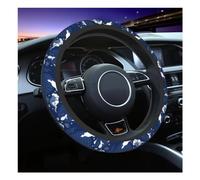 Car Steering Wheel Cover Leather Universal Steering Wheel Cover Soft Car Steering Wheel Protector 15 Inch Auto Accessories Breathable Anti-slip Protector(N)