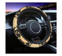 Car Steering Wheel Cover Leather Universal Steering Wheel Cover Soft Car Steering Wheel Protector 15 Inch Auto Accessories Breathable Anti-slip Protector(Black)