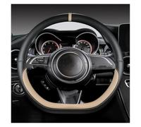 Car Steering Wheel Cover Microfiber Leather D Shape 38cm Car Steering Wheel Cover For Suzuki For Swift 2017-2022(Beige)