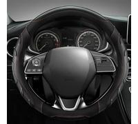 Car Steering Wheel Cover O Shape For Outlander Mirage Eclipse L200 (Black) | Compatible with Mitsubishi Non Slip Comfort Grip Anti Vibration Breathable Soft Touch Wear Resistant All Season Use Durable