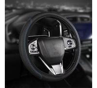 Car Steering Wheel Cover Organic Leather Double Circle No Inner Ring Steer Wheel Covers Soft non-slip Breathable Steering Wheels Covers elastic band elastic car handle cover Universal Size 37-38cm