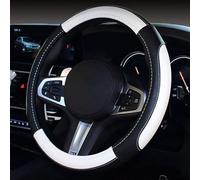 Car Steering Wheel Cover Protection for Nissan Tiida Versa Sunny Quest Murano Rogue, Men Women Protective Car Interior Accessories Non-slip and Durable 37-38cm,A