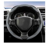 Car Steering Wheel Cover Protector Breathable Hole Leather Steering Wheel Cover For Swift 2011 For Sx4 For Grand For Vitara For Jimny For Solio For S-Cross(Gray 3-Piece Set)
