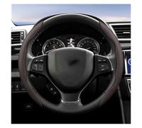 Car Steering Wheel Cover Protector Breathable Hole Leather Steering Wheel Cover For Swift 2011 For Sx4 For Grand For Vitara For Jimny For Solio For S-Cross(Mocha 2-Piece Set)