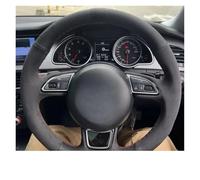 Car Steering Wheel Cover Protector Car Steering Wheel Cover For A3 For A4 For A5 For A6 For A7 For Allroad RS 7 2014-2015 Suede Anti-slip DIY Braid