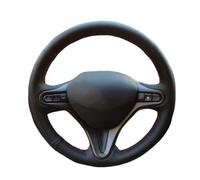 Car Steering Wheel Cover Protector Customiz Non-Slip Microfiber Leather Car Steering Wheel Cover For City For Jazz 2009-2011 2012-2013 Wrap(Green Thread)