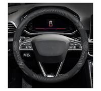 Car Steering Wheel Cover Protector For SEAT For Leon For Ibiza FR 2 For Ateca For Arona For Exeo For Arosa For Tarraco Breathable perforatedcar steering wheel cover(O Carbon White)