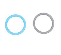 Car Steering Wheel Cover Protector Universal Silicone Car Steering Wheel Cover Elastic Protetive Multi Color Auto Interior Silica Decoration Covers(Blue grey)