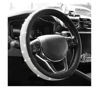 Car Steering Wheel Cover PU Leather Auto Accessories Case Car Styling Bling Bling Diamond Rhinestones Crystal(Pink)